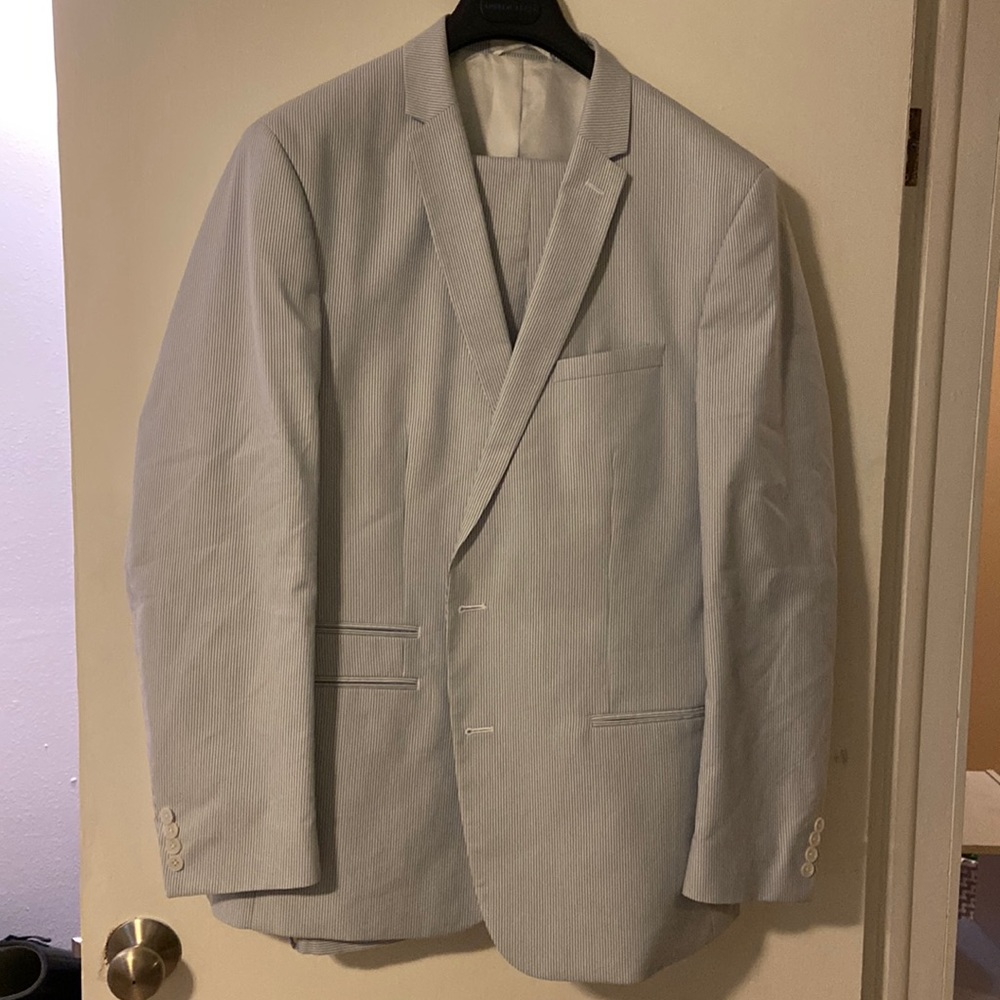 Andrew Fezza stripe suit
